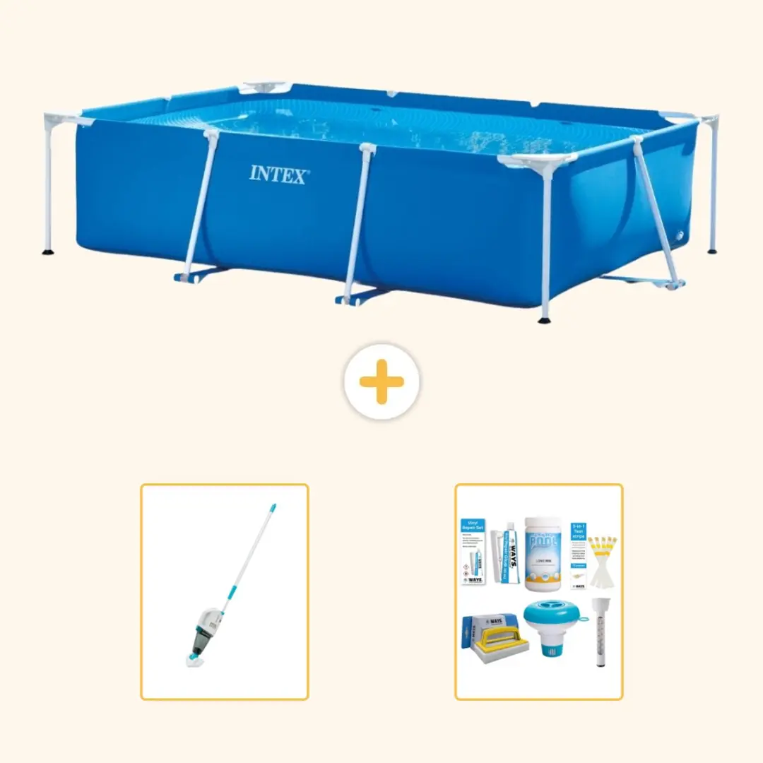 Intex Rechthoekig Frame Zwembad 300x200x75cm
