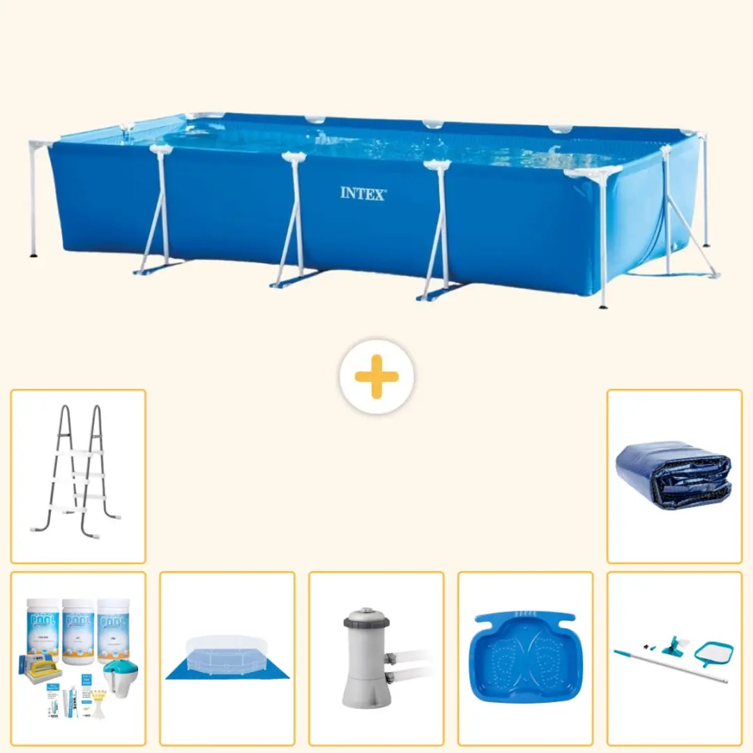 Intex Rechthoekig Frame Zwembad 450x220cm