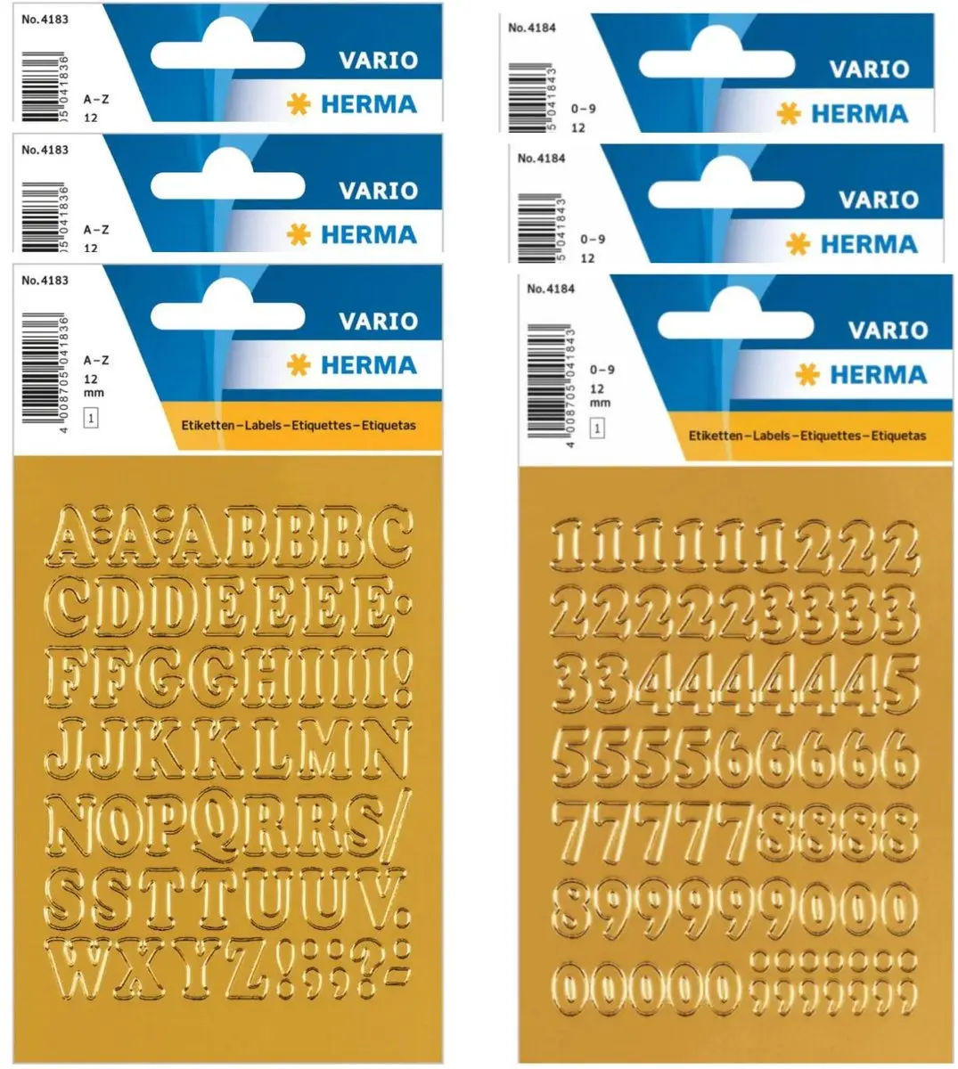 Herma Stickerletters Goud 12mm