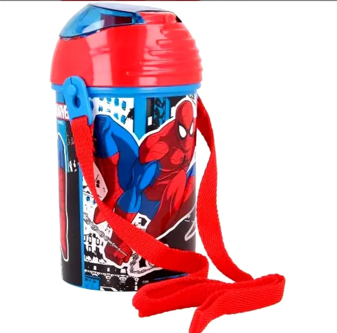 Marvel Spiderman Drinkfles 350ml - Rood/Blauw