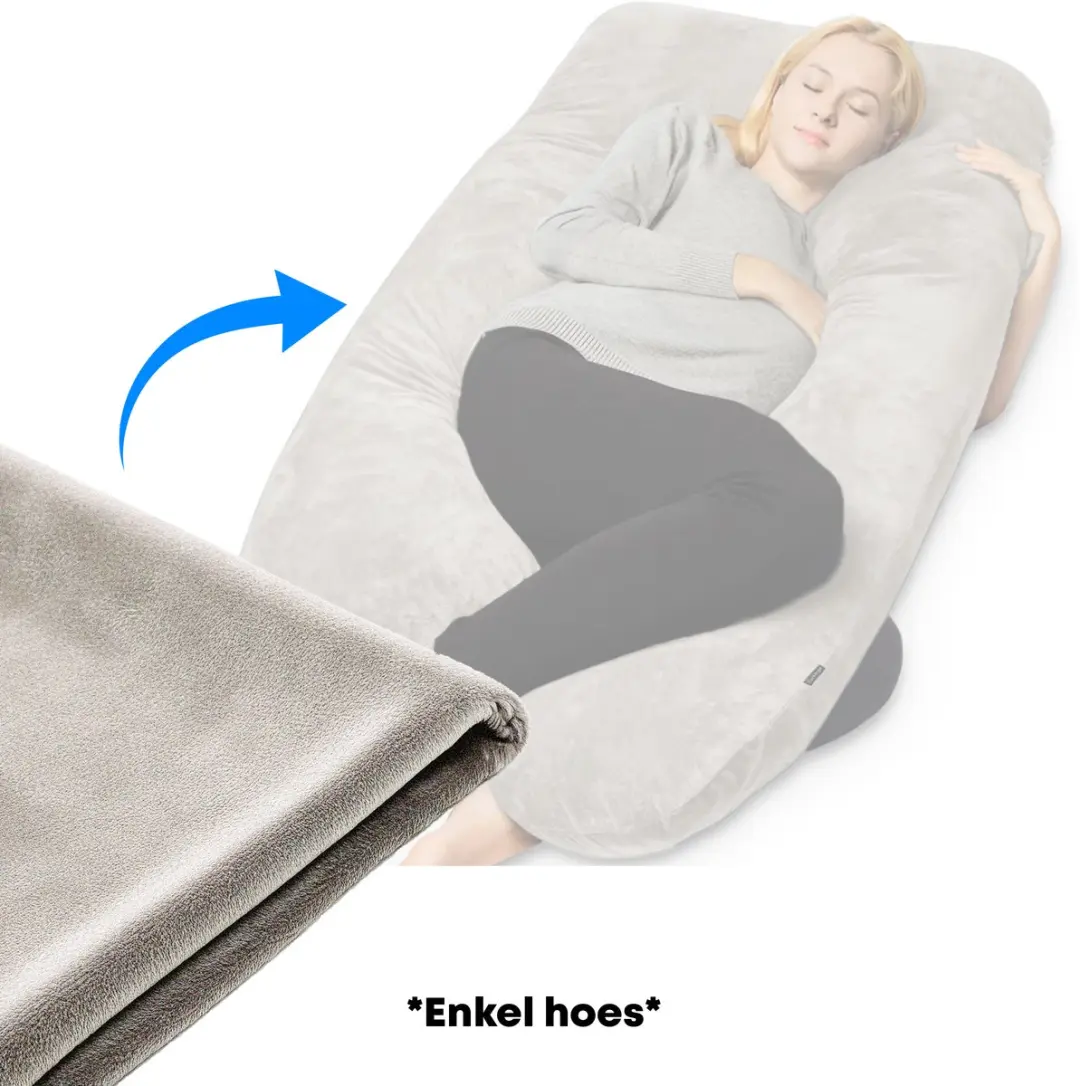 EarKings Hoes voor Zwangerschapskussen U-vorm 140x80cm