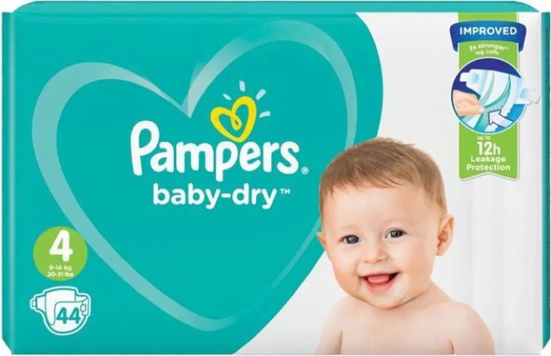 Pampers Baby Dry Luiers Maat 4 9-14kg - 88 Stuks