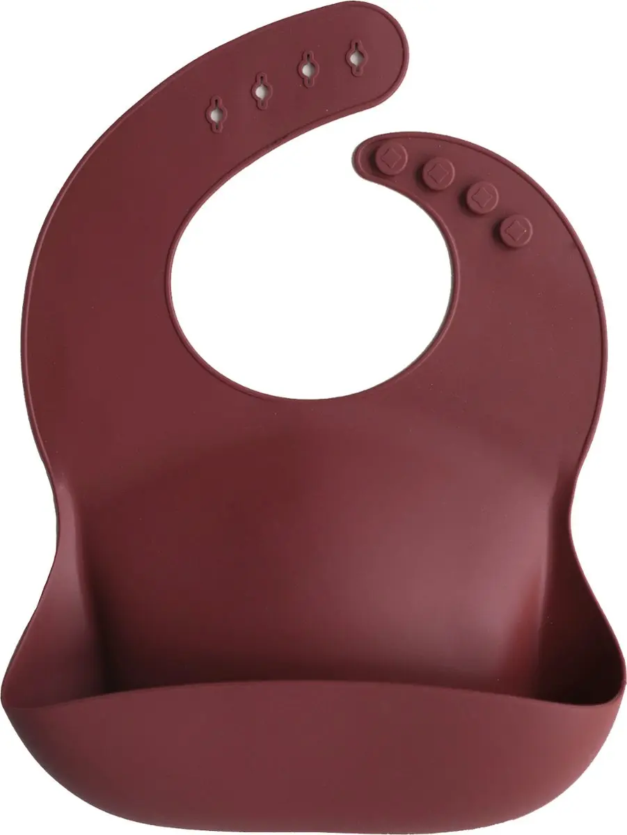 Mushie Siliconen Baby Slabbetje Arabian Spice