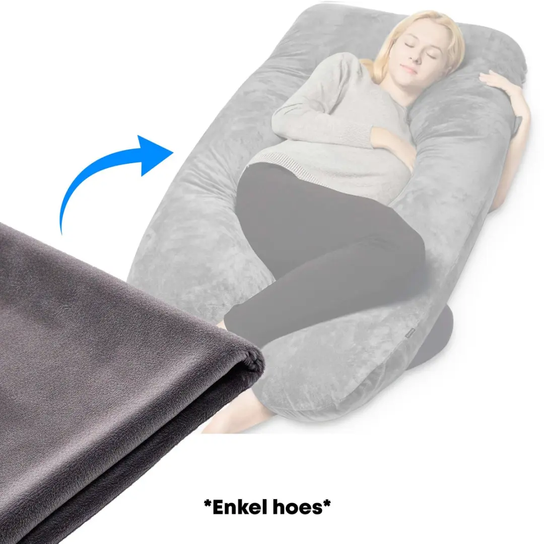 EarKings Hoes voor Zwangerschapskussen U-vorm 140x80cm