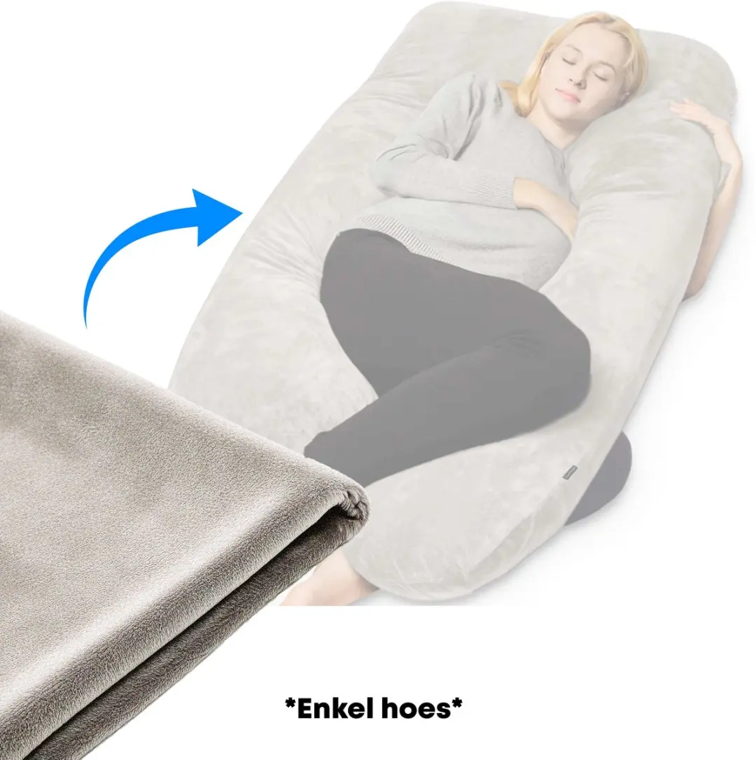EarKings Hoes voor Zwangerschapskussen U-vorm 140x80cm