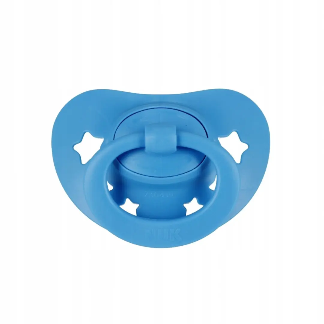 NUK Signature Siliconen Speen 6-18m - Blauw - 2 Stuks