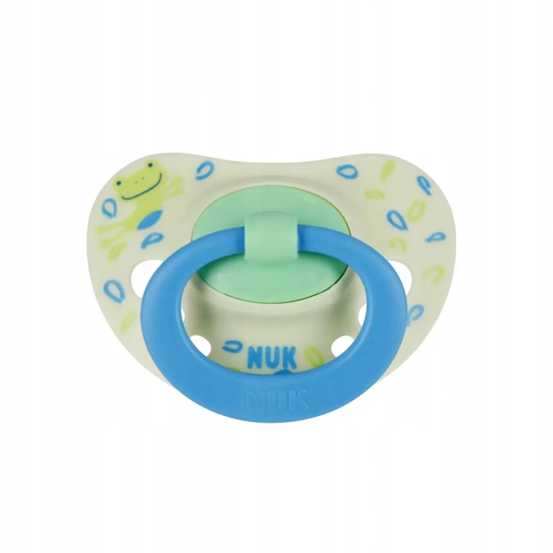 NUK Signature Siliconen Speen 6-18m - Blauw - 2 Stuks