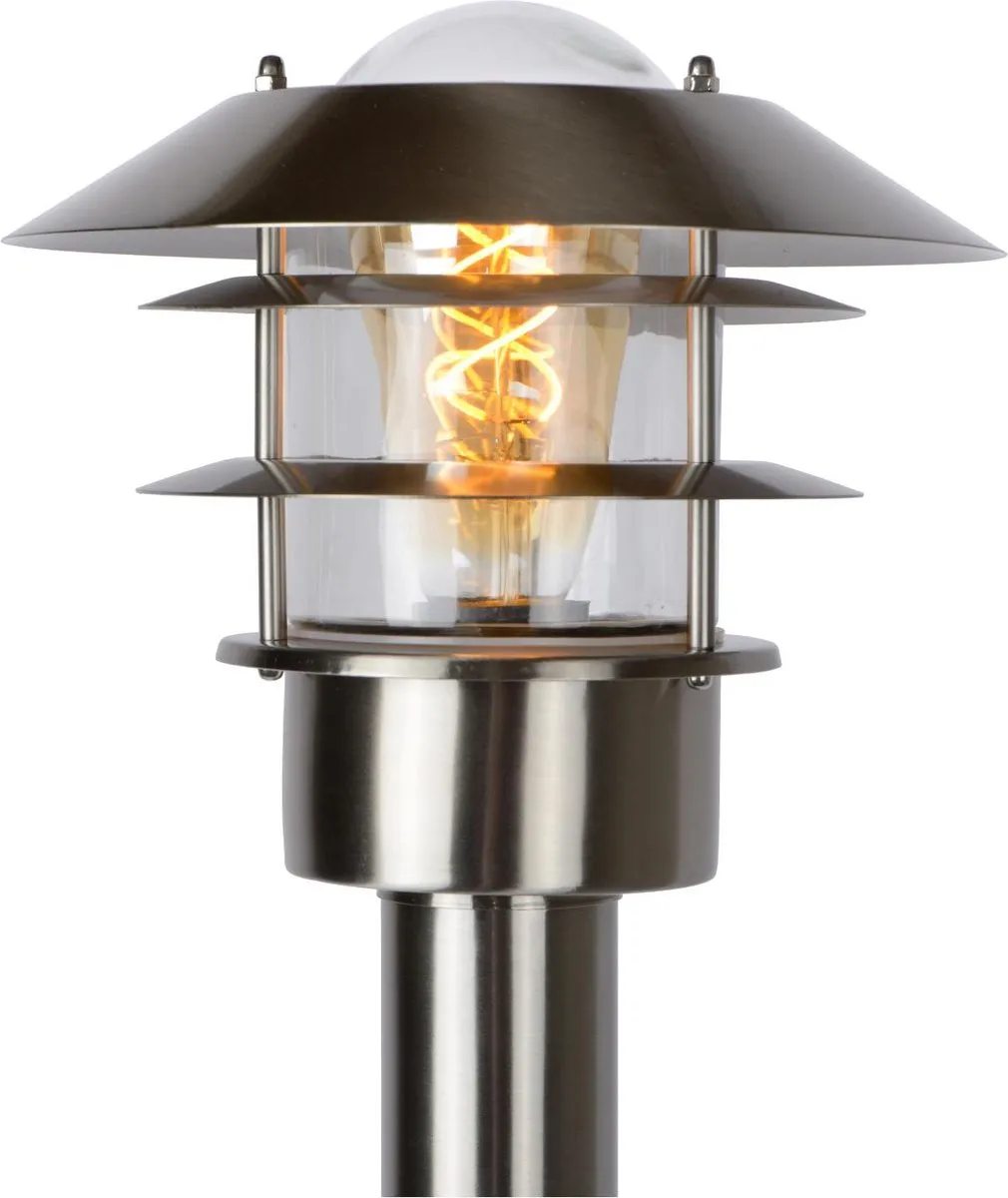 Lucide ZICO Lantaarnpaal Ø21,8cm - 1xE27 - Mat chroom