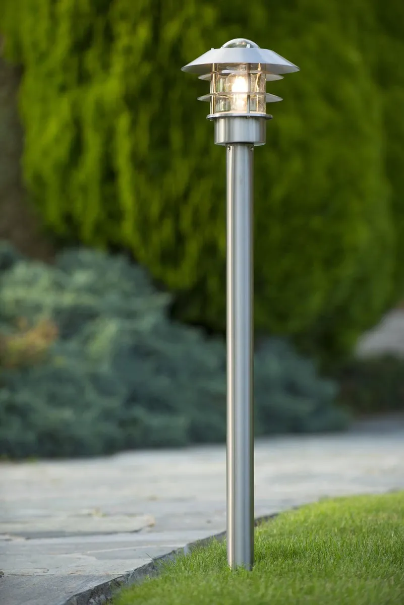Lucide ZICO Lantaarnpaal Ø21,8cm - 1xE27 - Mat chroom