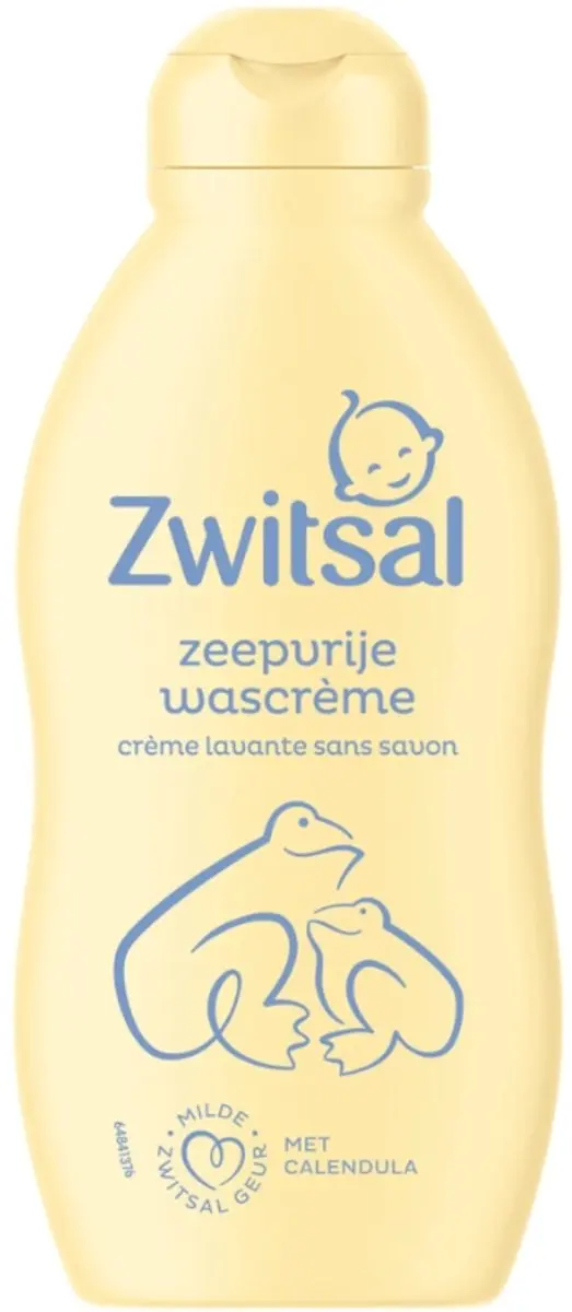 Zwitsal Zeepvrije Wascrème 200ml - 15 Stuks