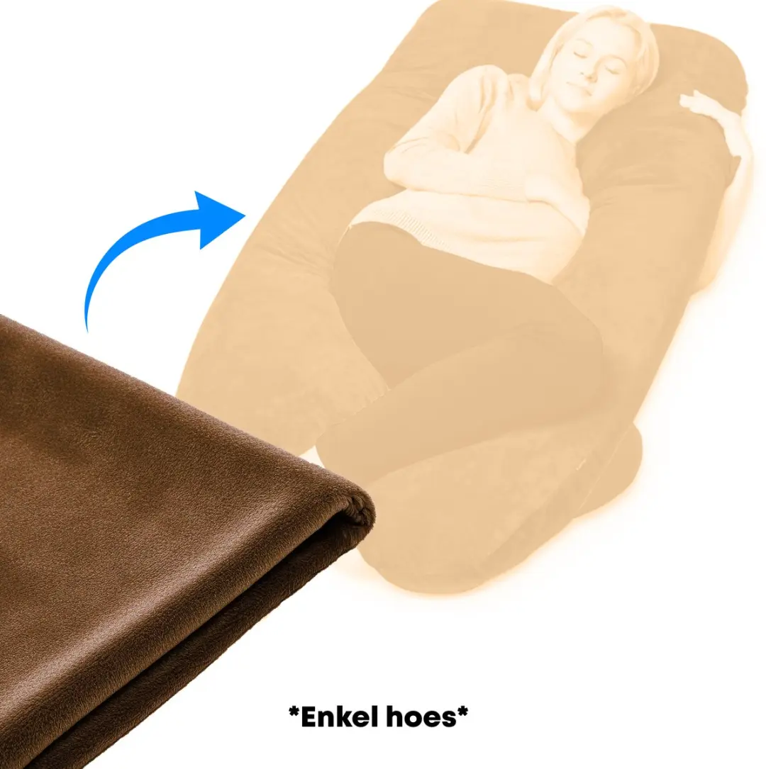 EarKings Hoes voor Zwangerschapskussen U-vorm 140x80cm
