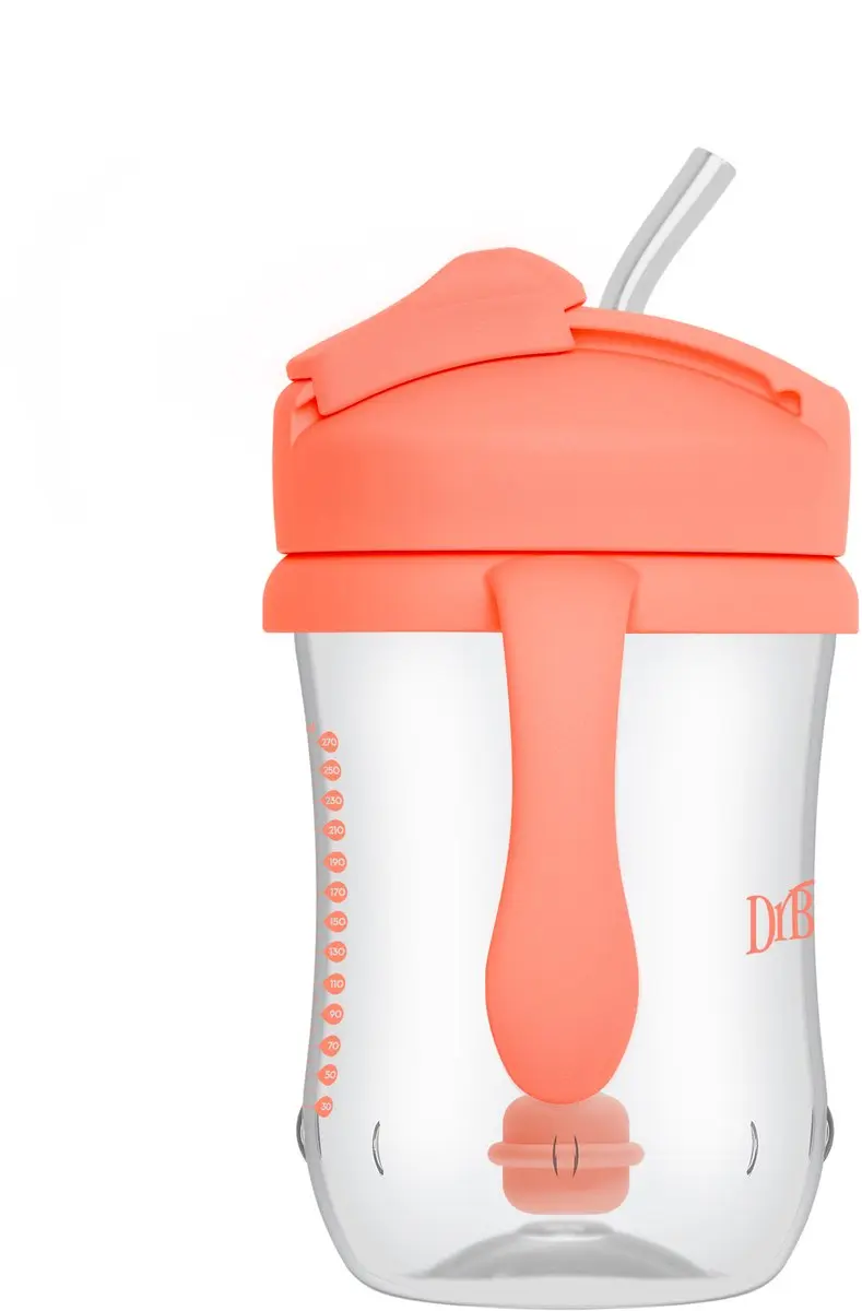 Dr. Brown's Baby Rietjesbeker 270ml - Koraal