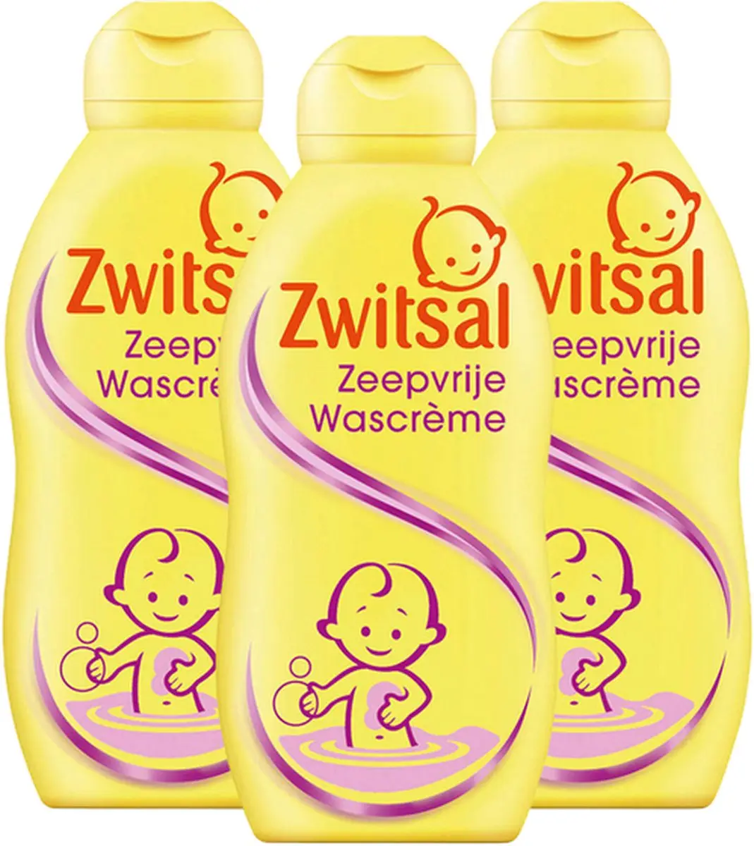 Zwitsal Zeepvrije Wascreme 600ml - Voordeelpack 3x200ml