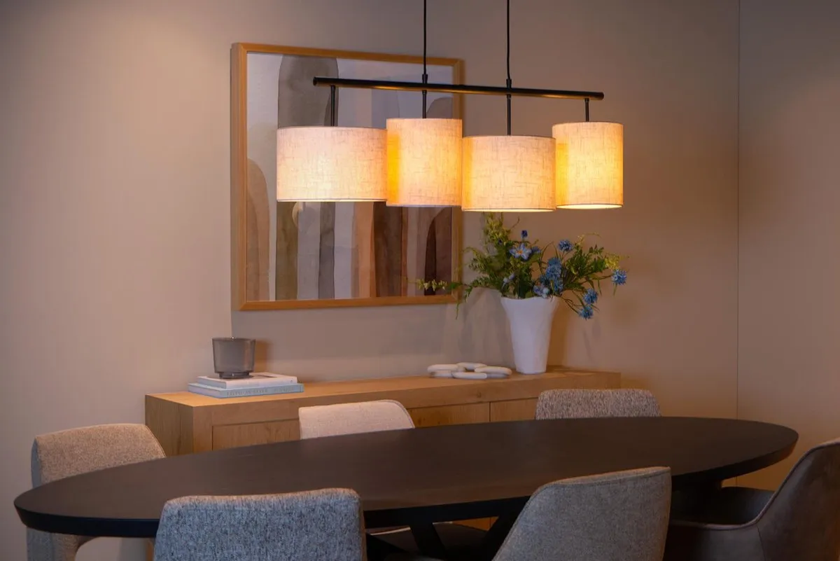 Lucide Maya Hanglamp 4xE27 Beige