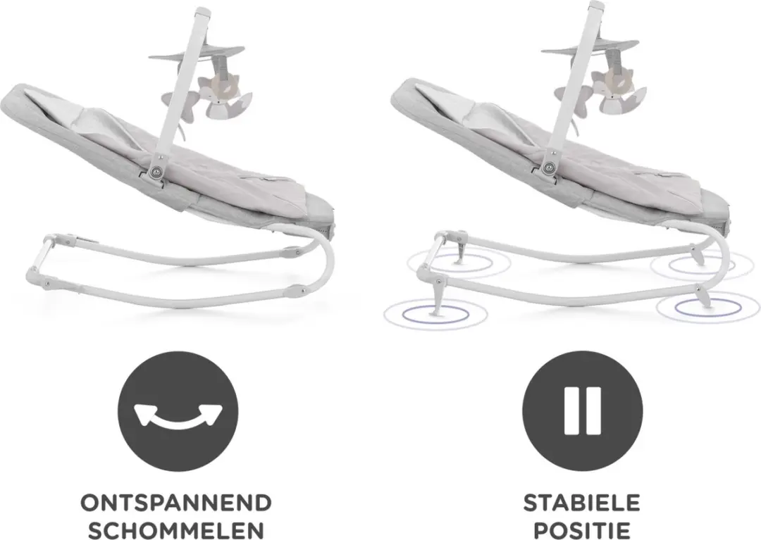 KinderKraft FELIO 2 Wipstoel 2-in-1 - Grijs