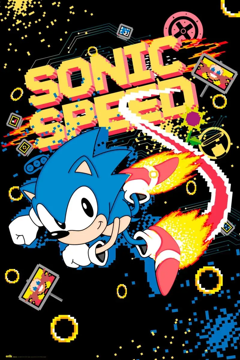 Sonic Poster Speed 61x91,5cm - Multicolor