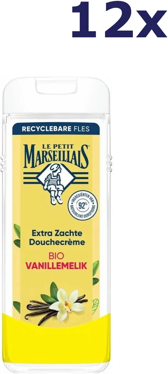 Le Petit Marseillais Douchecrème Biologische Vanillemelk 400ml