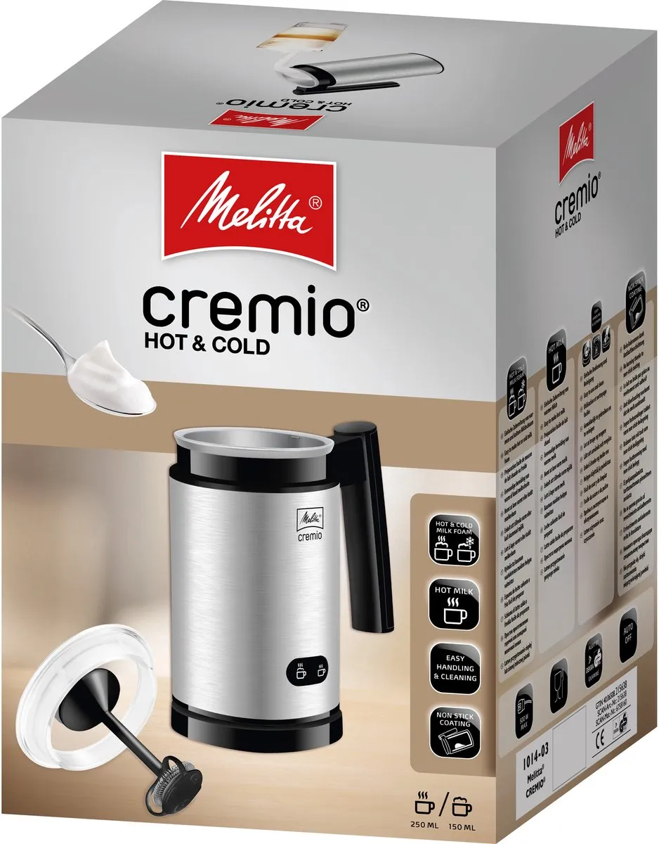 Melitta Cremio melkopschuimer 1014-03 roestvrij staal