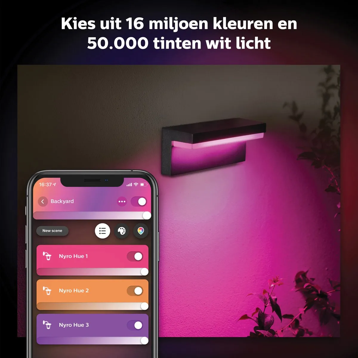 Philips Hue Nyro Muurlamp - Zwart