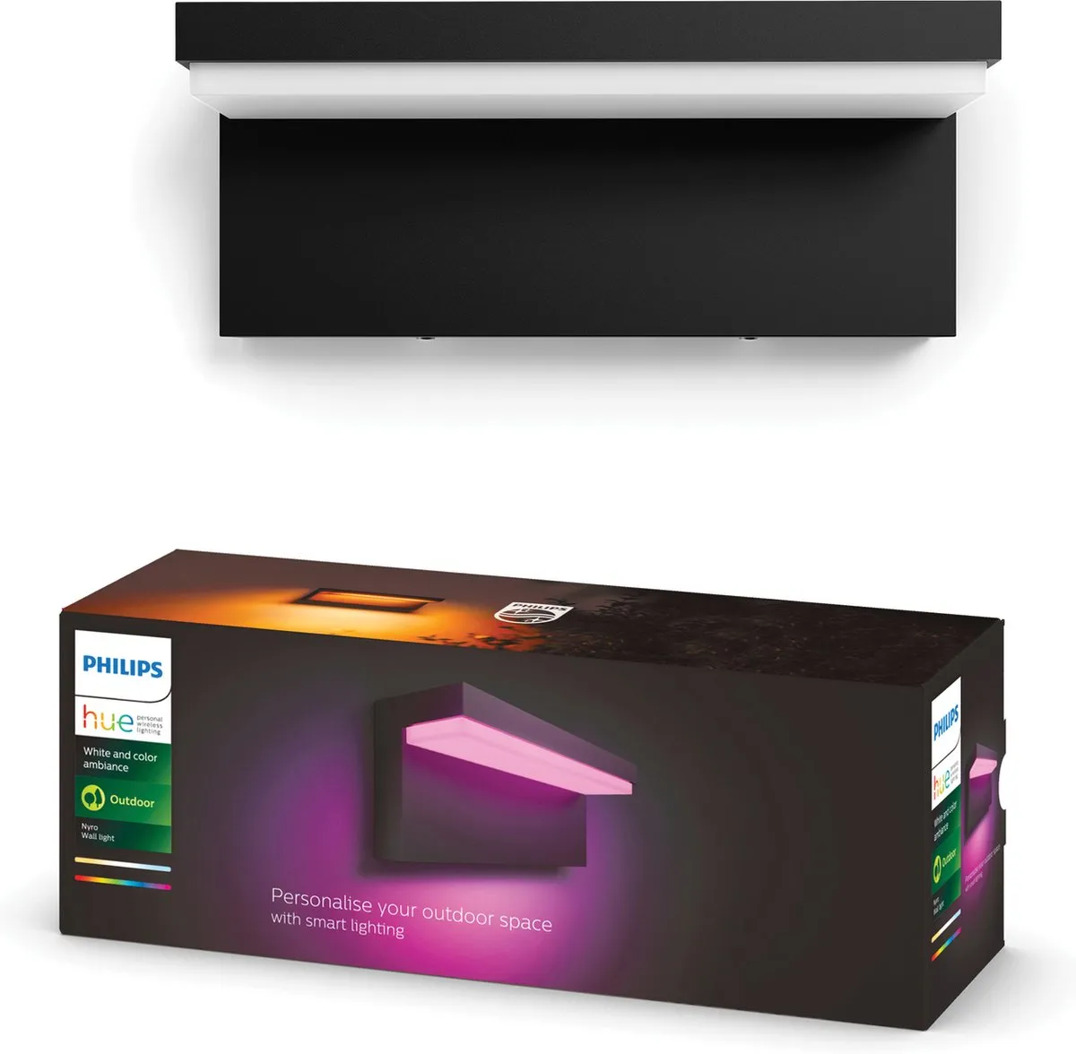 Philips Hue Nyro Muurlamp - Zwart
