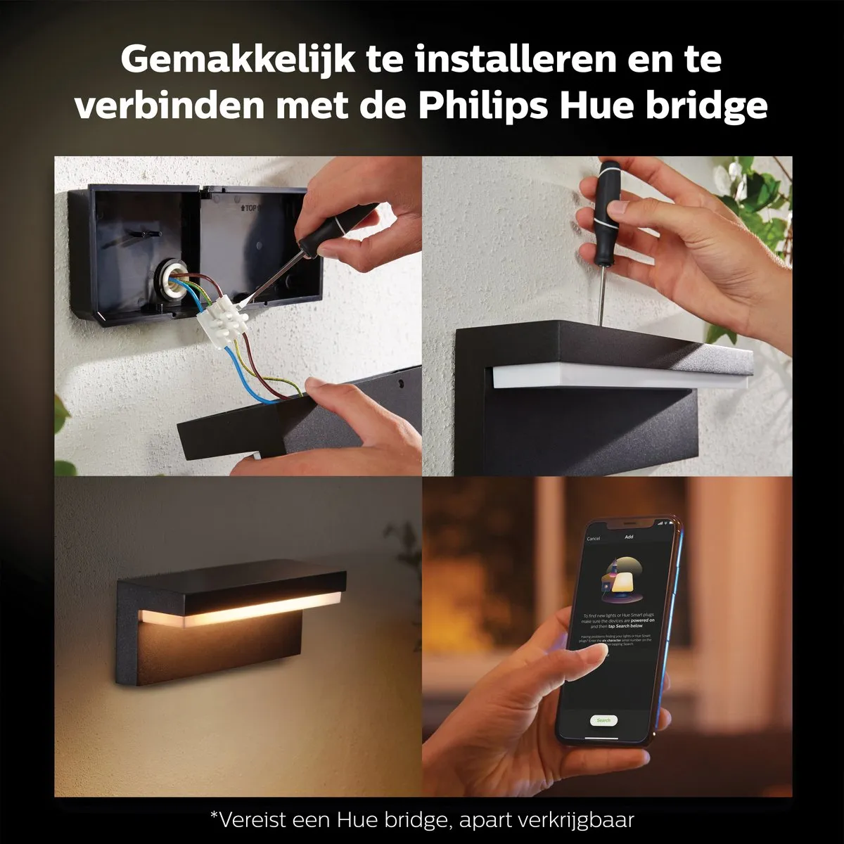 Philips Hue Nyro Muurlamp - Zwart - afbeelding 6 van 6