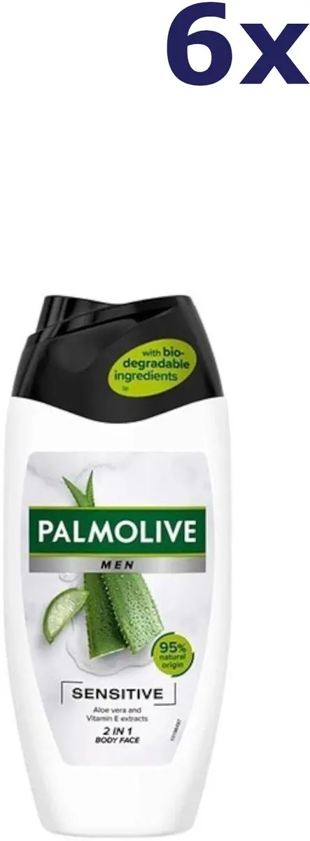 Palmolive Douchegel Men Sensitive 2in1 Aloe Vera 250ml