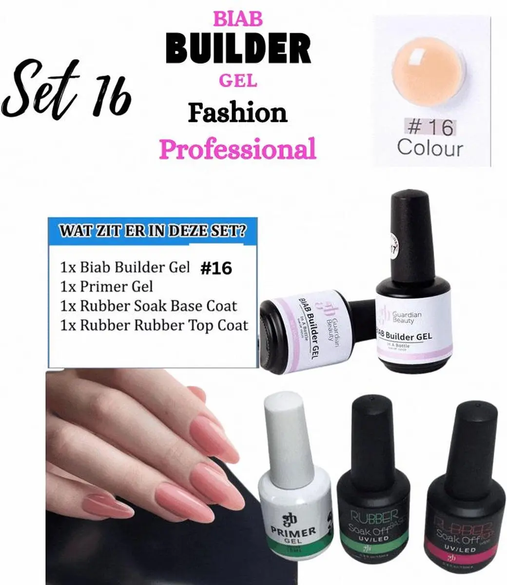 Guardian Beauty BIAB Builder Gel Set #016