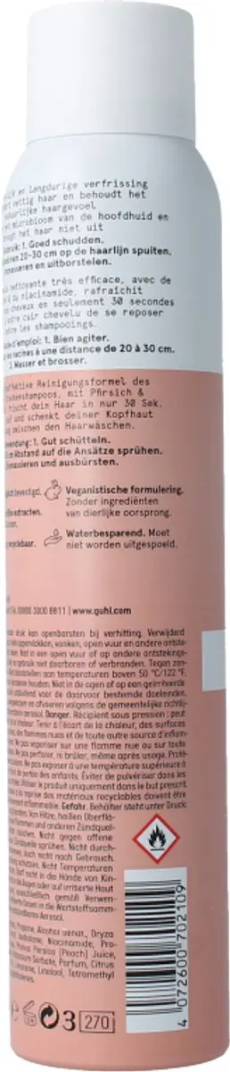 Guhl Droogshampoo Fruitige Frisheid 200ml - Perzik