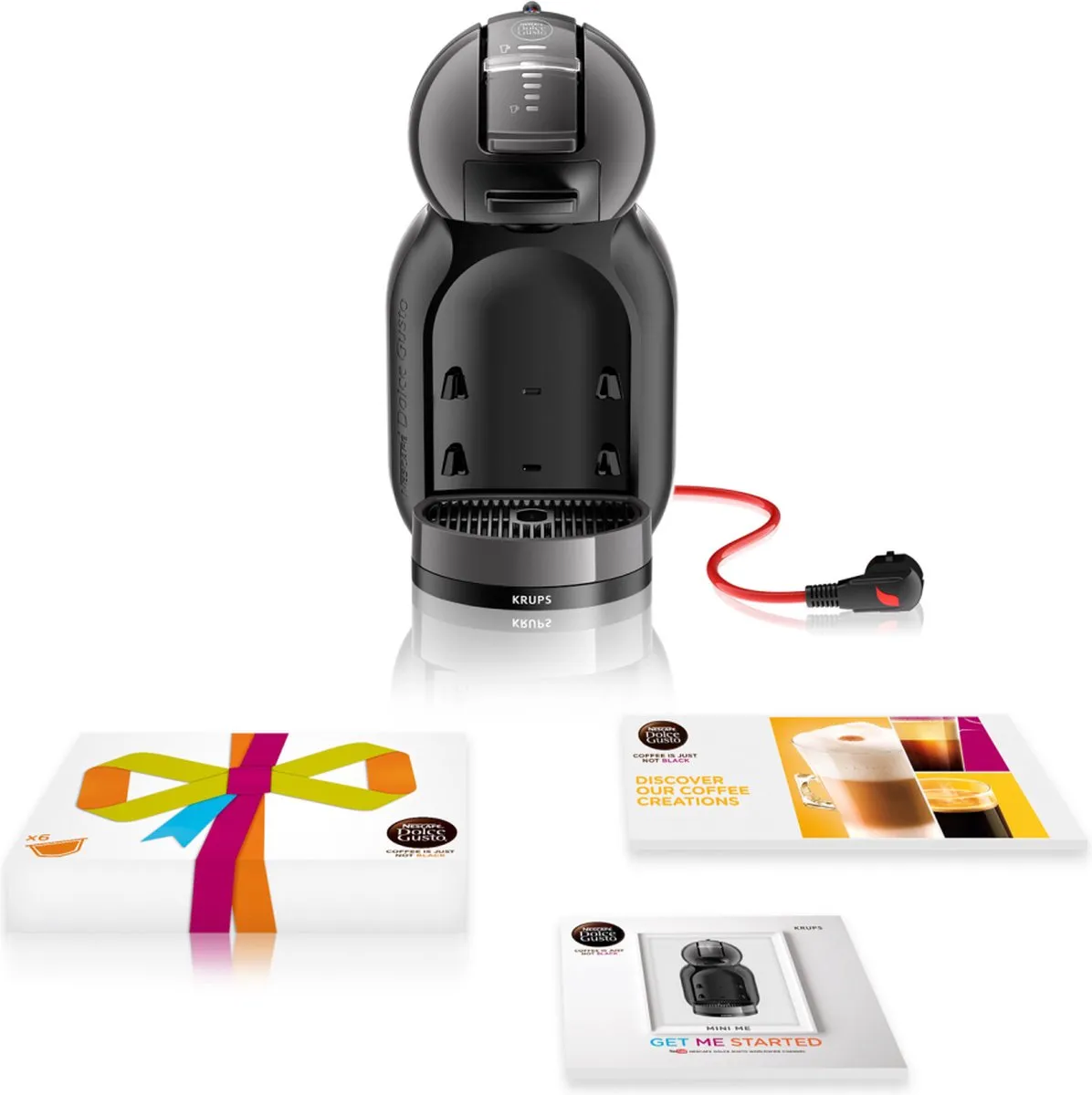 Krups NESCAFÉ Dolce Gusto MiniMe KP1208 Koffiezetapparaat - 1500W - Antraciet/Zwart