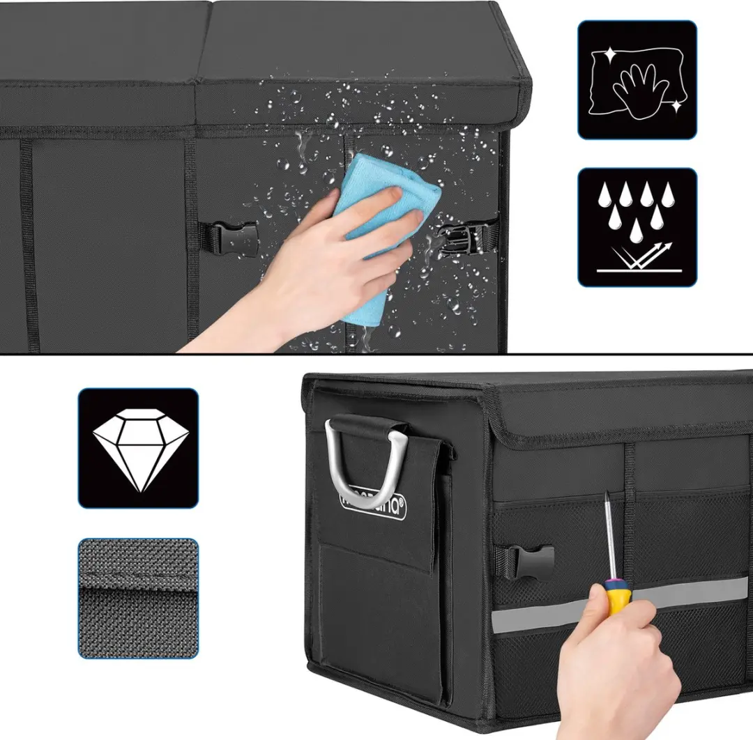 Monzana Kofferbak Organizer 68L - Zwart
