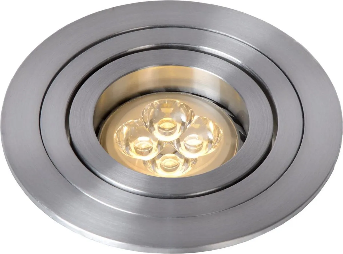 Lucide TUBE Inbouwspot Ø9,2cm GU10 - Mat chroom