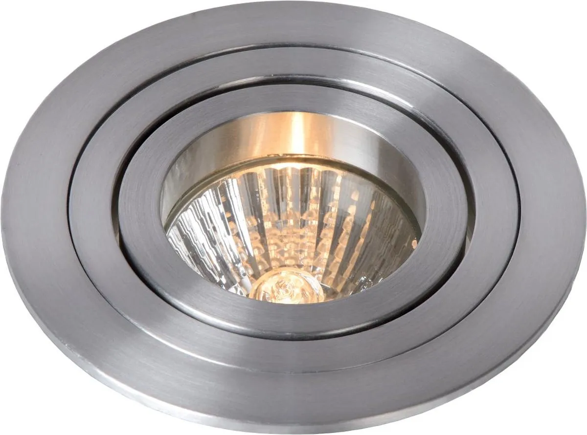 Lucide TUBE Inbouwspot Ø9,2cm GU10 - Mat chroom
