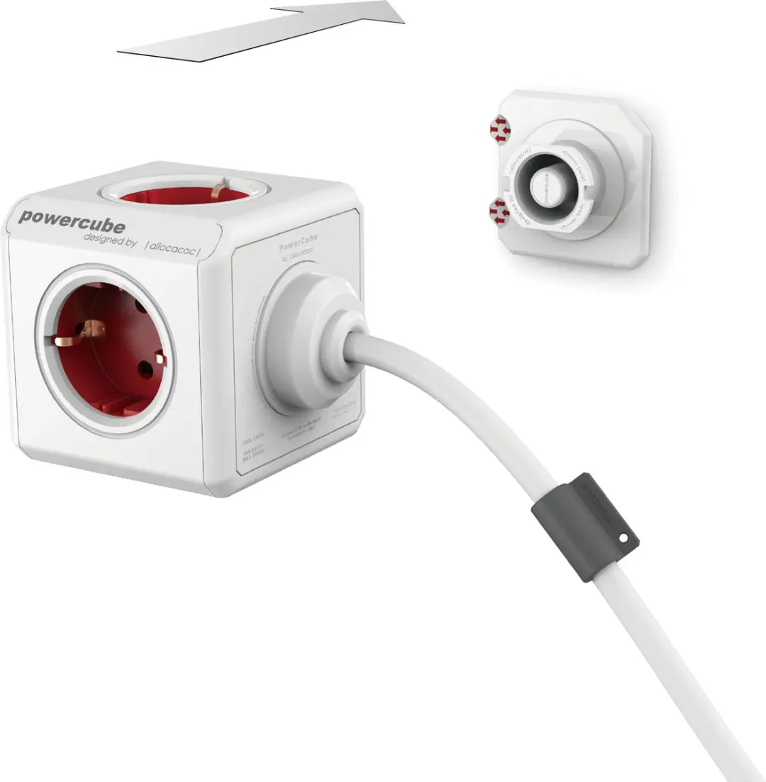 Allocacoc Docks 3x EU - Wit