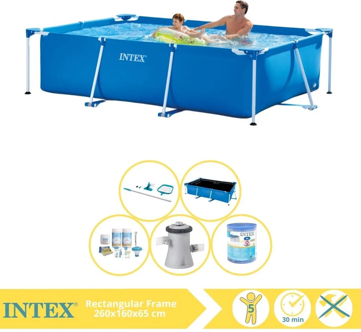 Intex 28271NP Opzetzwembad 260x160x65cm