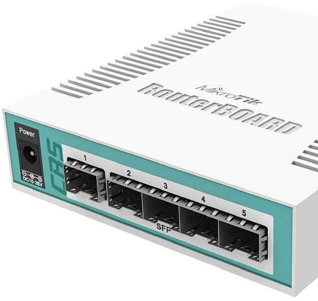 MikroTik CRS106-1C-5S Netwerk-Switch - 6x WAN 5x Gigabit - Wit