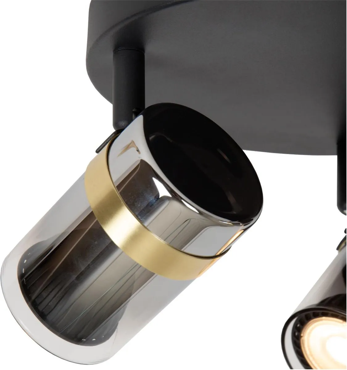 Lucide Upton Plafondspot 3xGU10 - Fumé