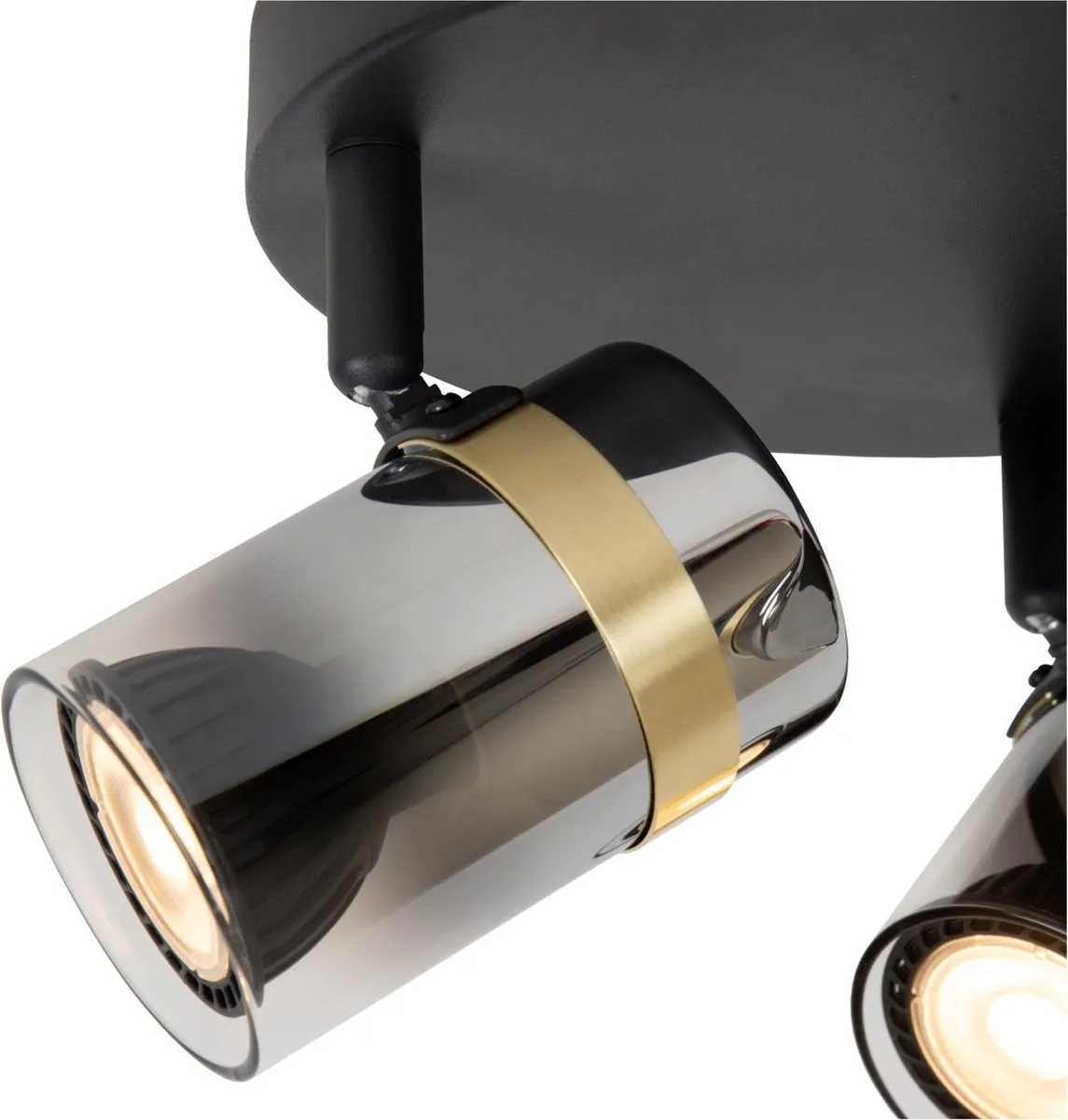 Lucide Upton Plafondspot 3xGU10 - Fumé