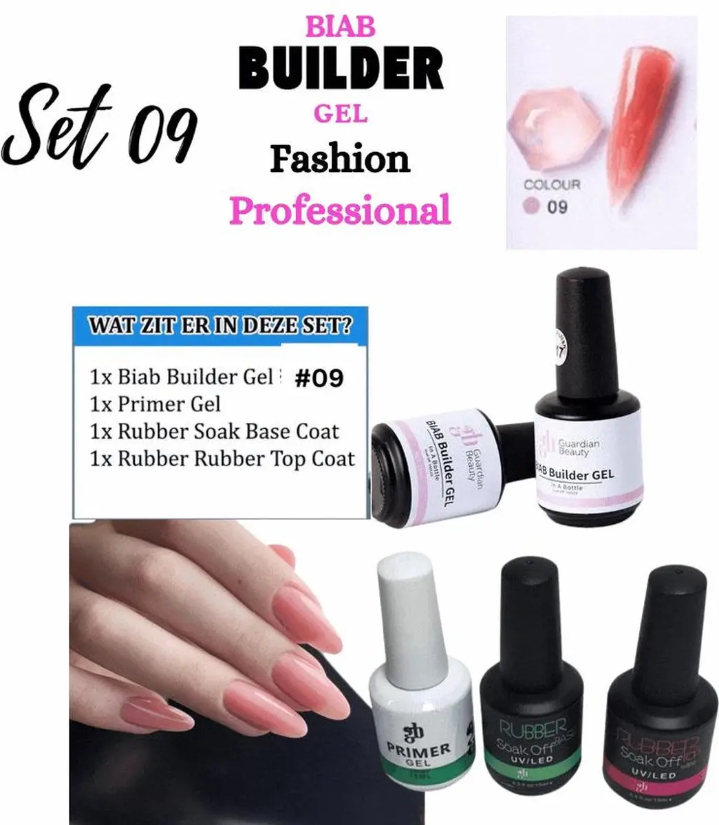 Guardian Beauty BIAB Builder Gel Set Aphrodite #9