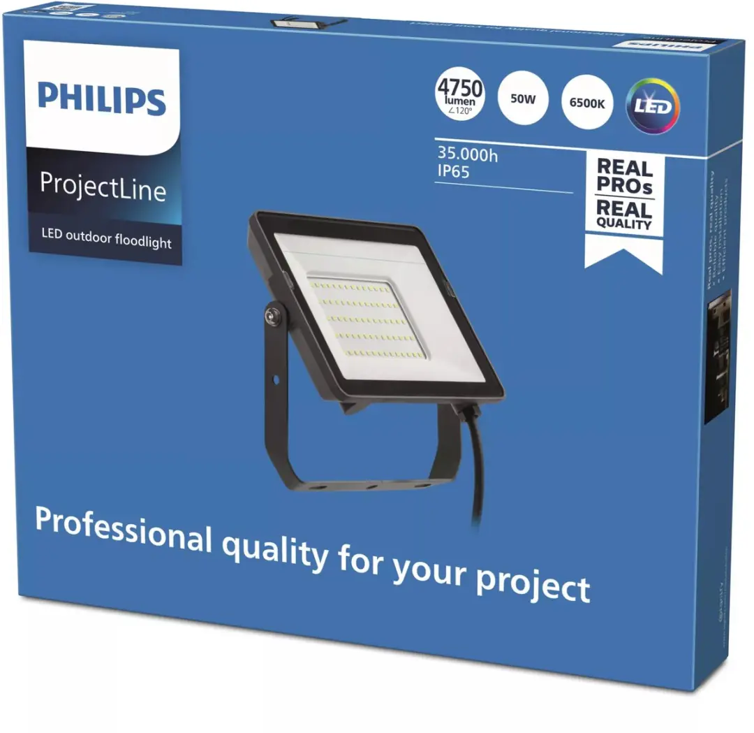 Philips Lighting ProjectLine 8719514954618 LED-schijnwerper 50W - Zwart