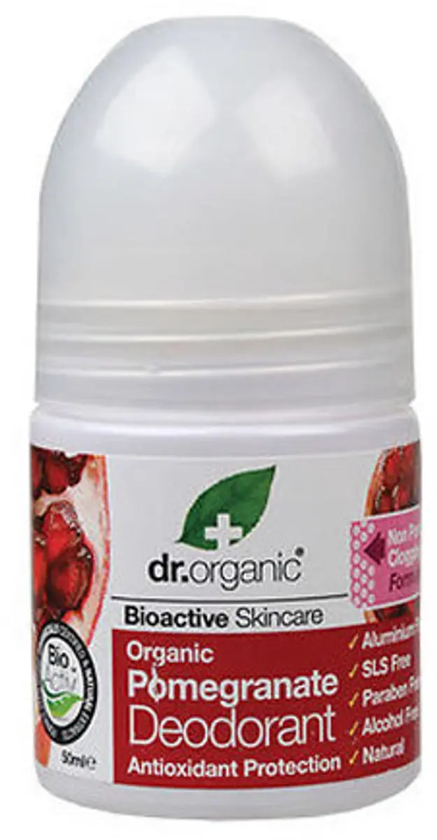 Dr. Organic Granada Deodorant Roller 50ml - Granaatappel