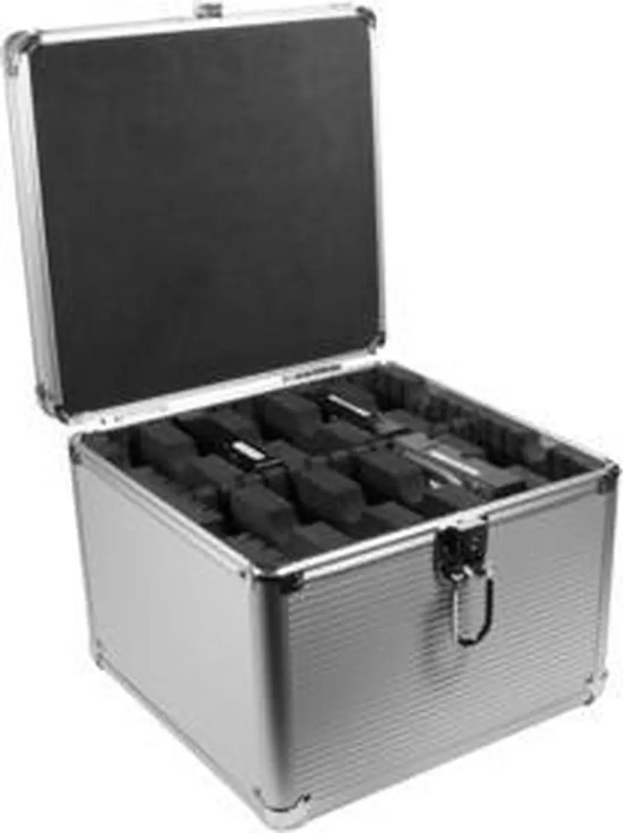 Logilink UA0193 Beschermkoffer - 10x 3,5" HDD - Zilver
