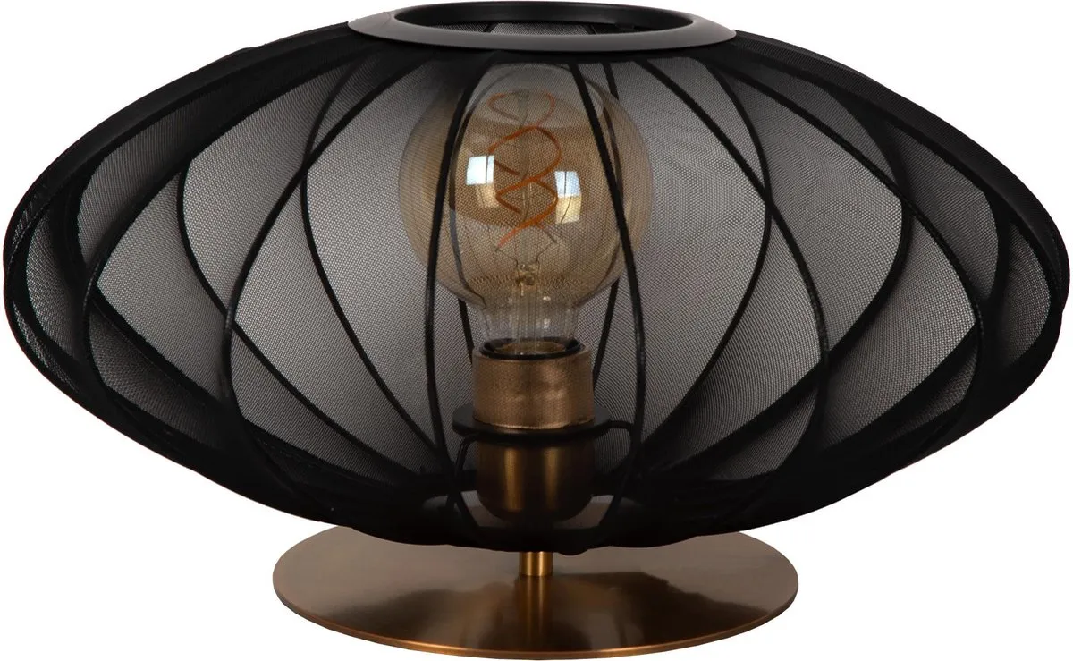 Lucide Corina Tafellamp Ø40cm - Zwart
