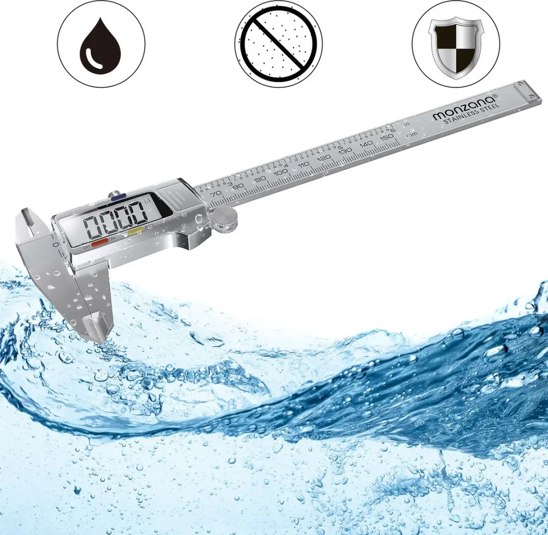 Monzana Digitaal Schuifmaat RVS 150mm - Zilver