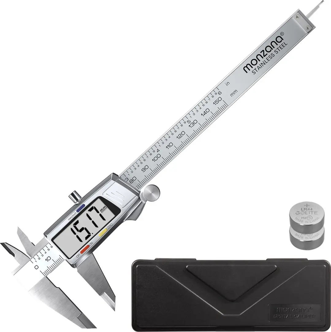 Monzana Digitaal Schuifmaat RVS 150mm - Zilver
