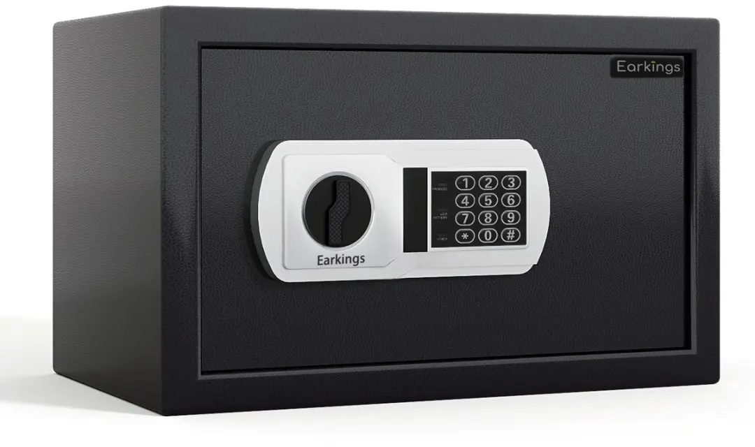 EarKings Kluis 20x32x20cm Cijferslot - 12L - Zwart
