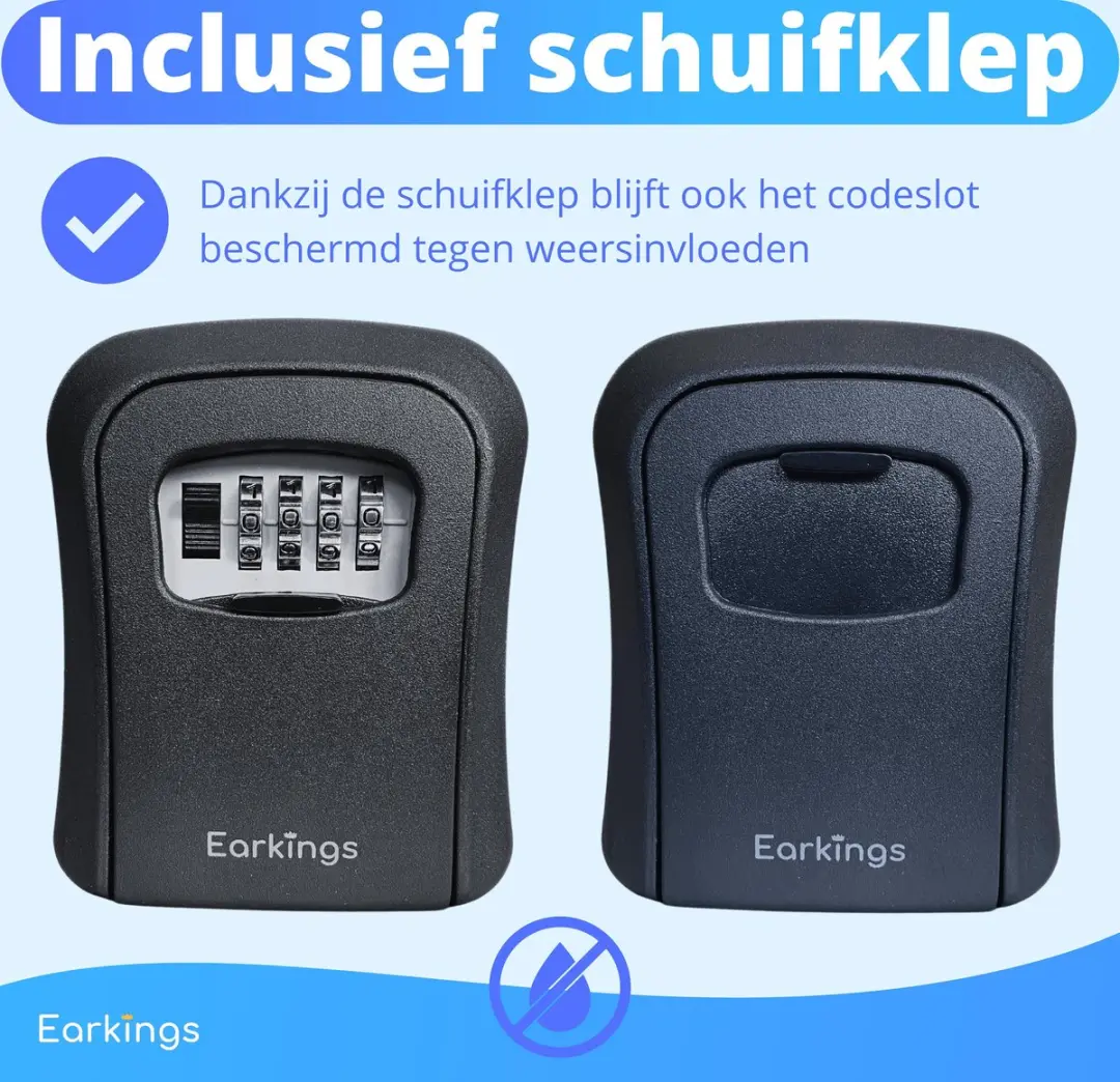 EarKings EKSK2434 Sleutelkluis - Zwart