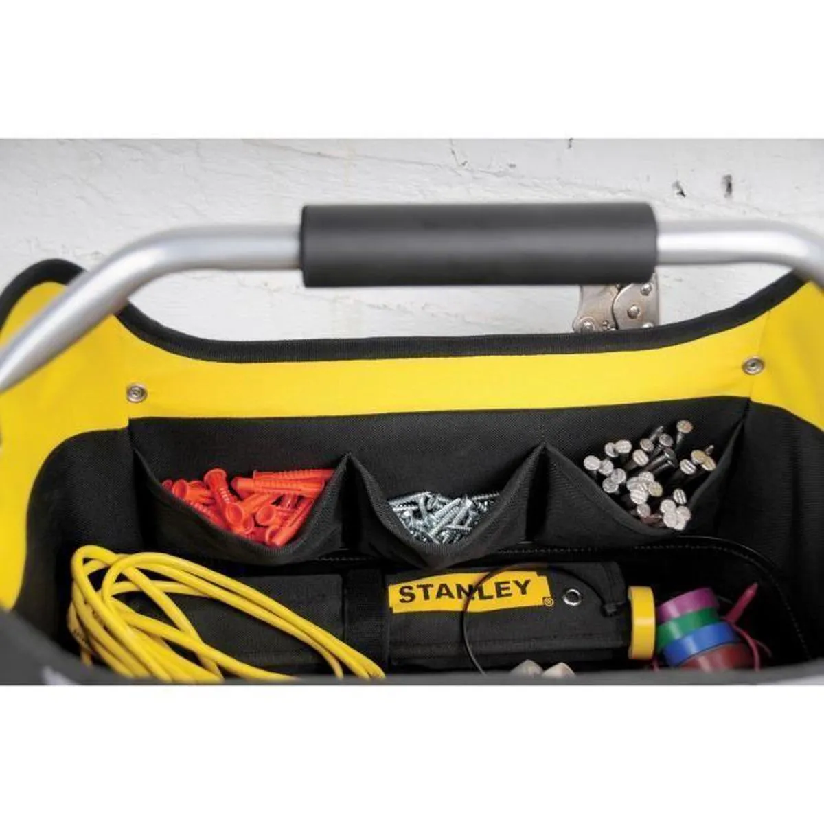 Stanley Open Gereedschapstas 16" - 1-96-182 - Zwart/Geel - afbeelding 6 van 6