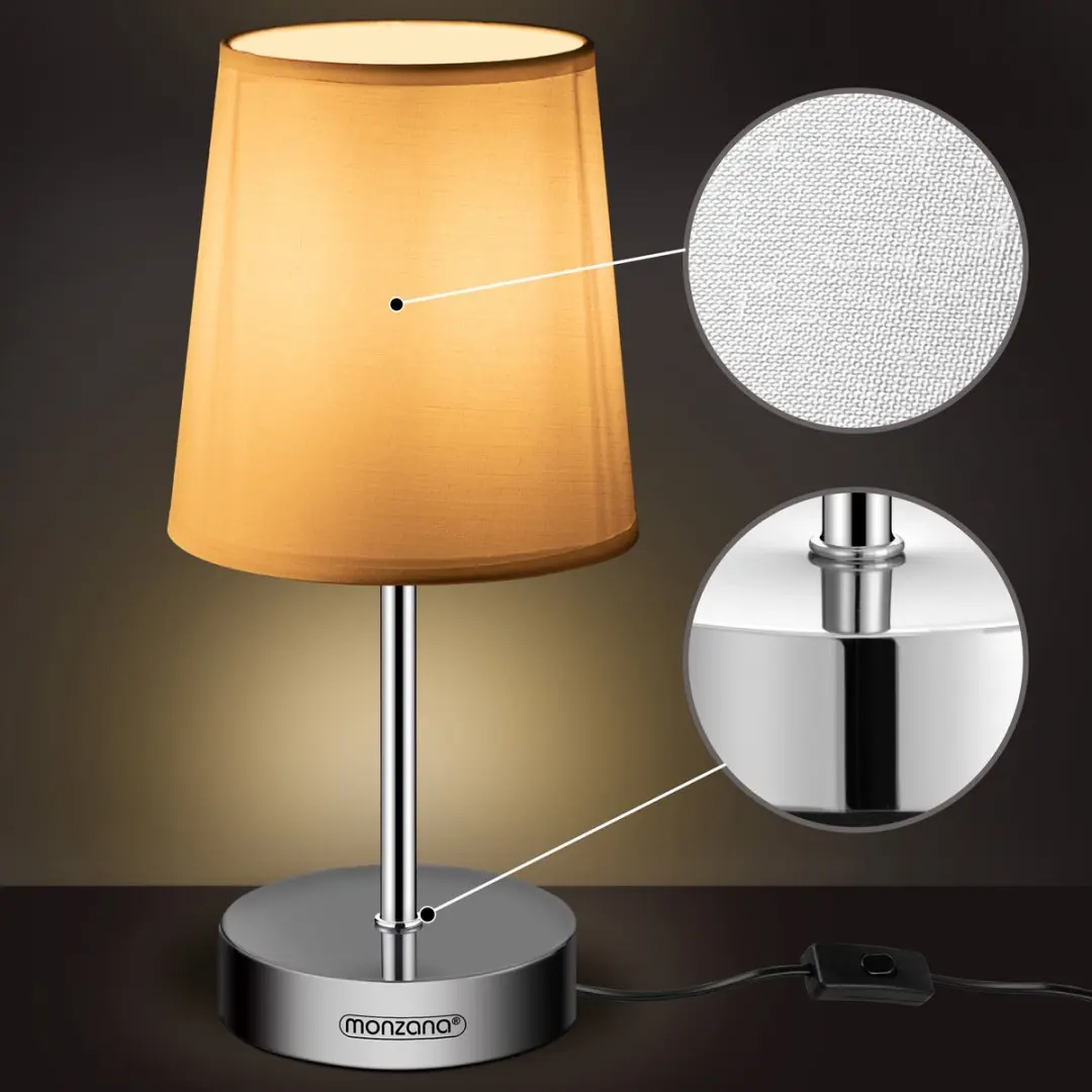 Monzana Tafellamp Wit - 32cm