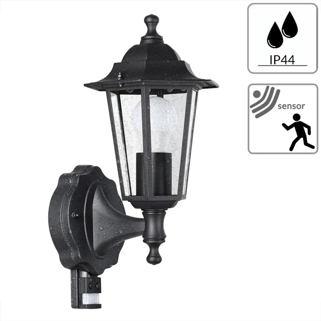Monzana Wandlamp Antraciet - Bewegingssensor