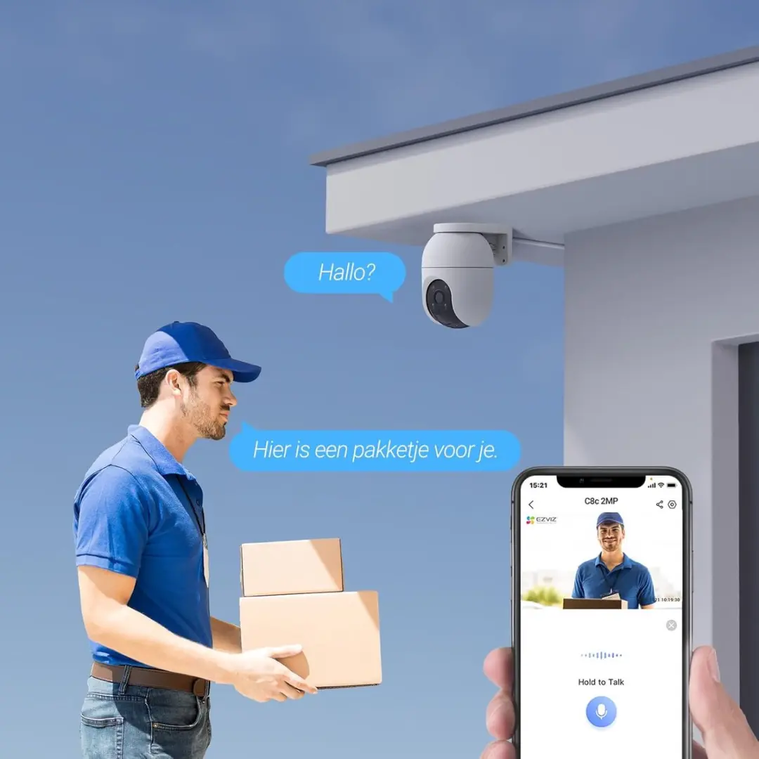EZVIZ C8c 4K Beveiligingscamera - Buiten - 360° - Automatische Zoom-Tracking - Wit - afbeelding 6 van 6
